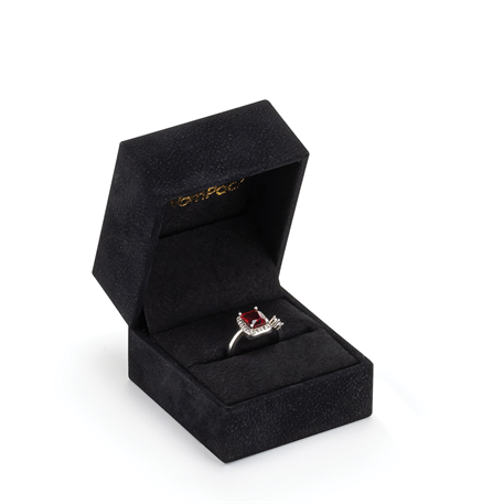 Siyah Rulo Küçük Yüzük Kutusu