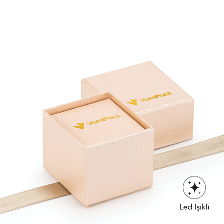 Somon Işıklı Rulo Küçük Yüzük Kutusu