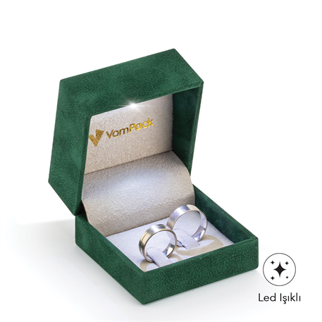 Yeşil Işıklı Alyans Kutusu