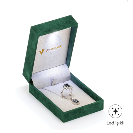Yeşil Işıklı Kolye Kutusu