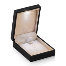 Işıklı Pırlanta Kuyumcu Kolye veya Miniset Kutusu