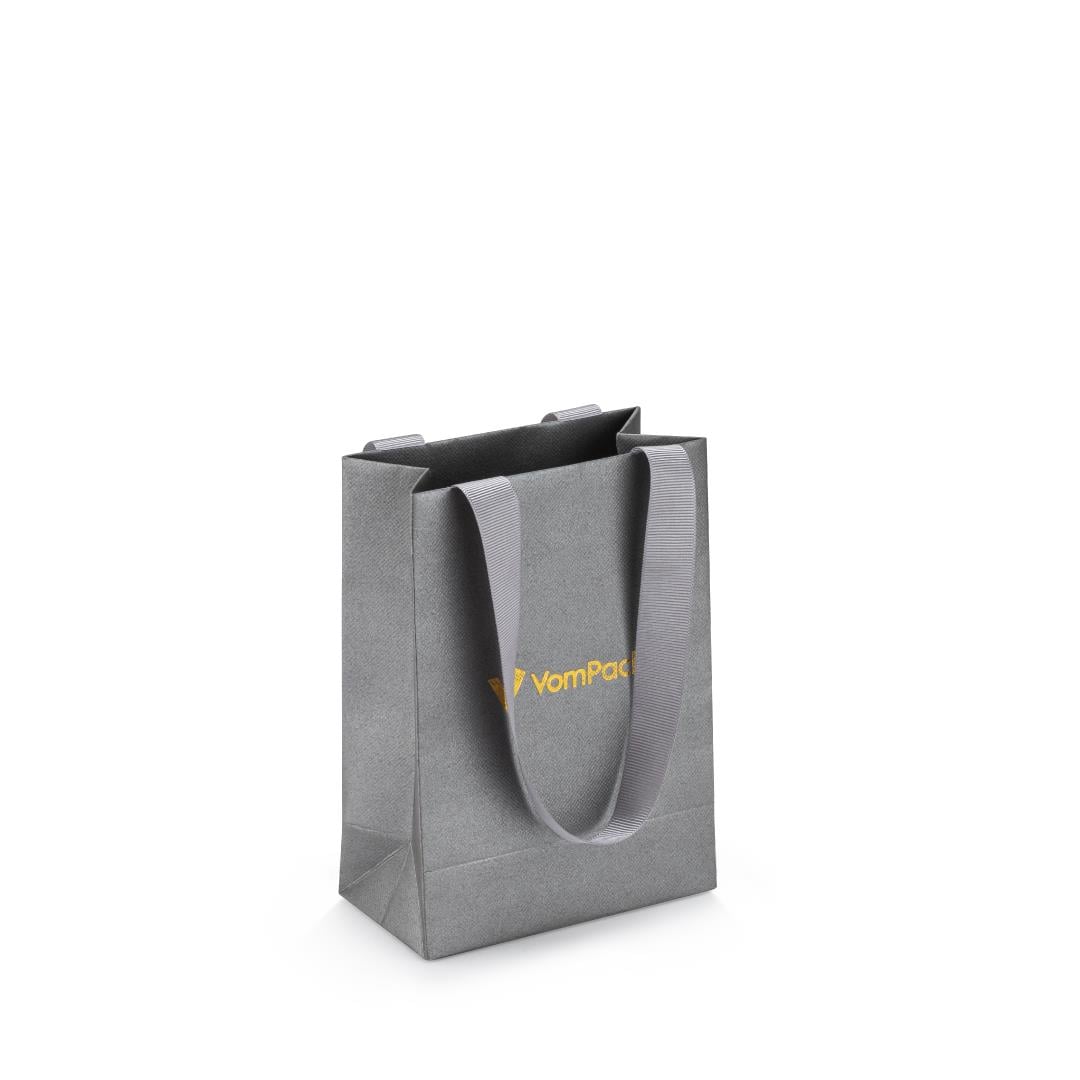 13x18x7 Varak Logo Baskılı Karton Çanta