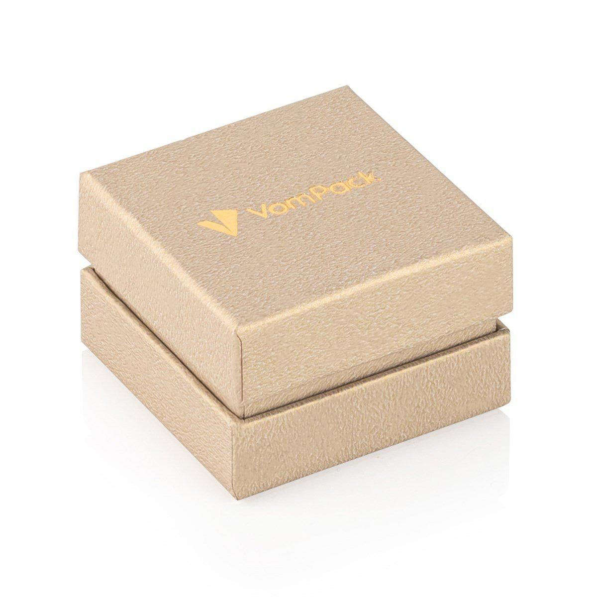 Gold Double Covered Ring or Earring Box