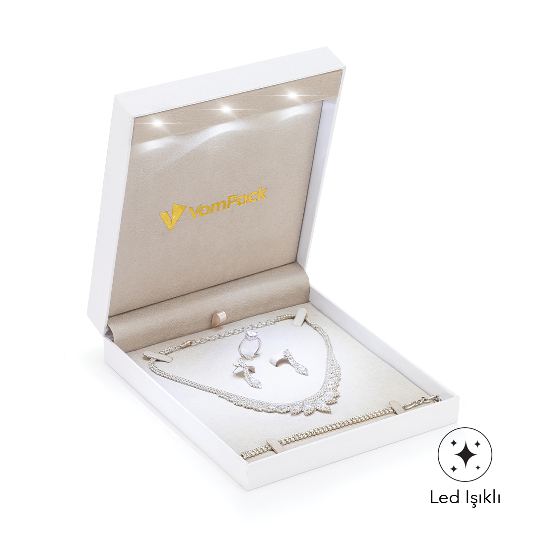 E100 Diamond Beyaz Işıklı Set Kutusu