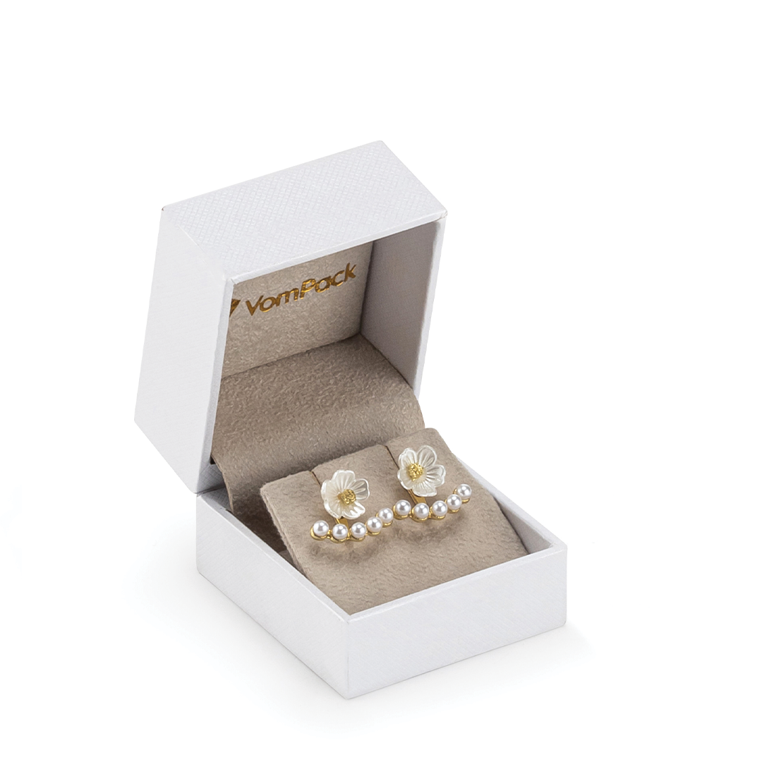 E100 Diamond Beyaz Küçük Küpe Kutusu