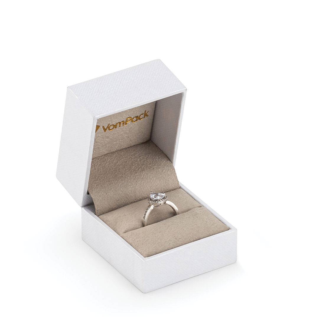 E100 Diamond Beyaz Rulo Küçük Yüzük Kutusu