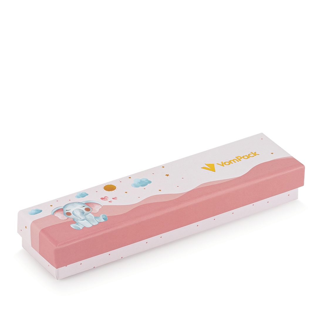 Girl Child Cardboard Necklace Box