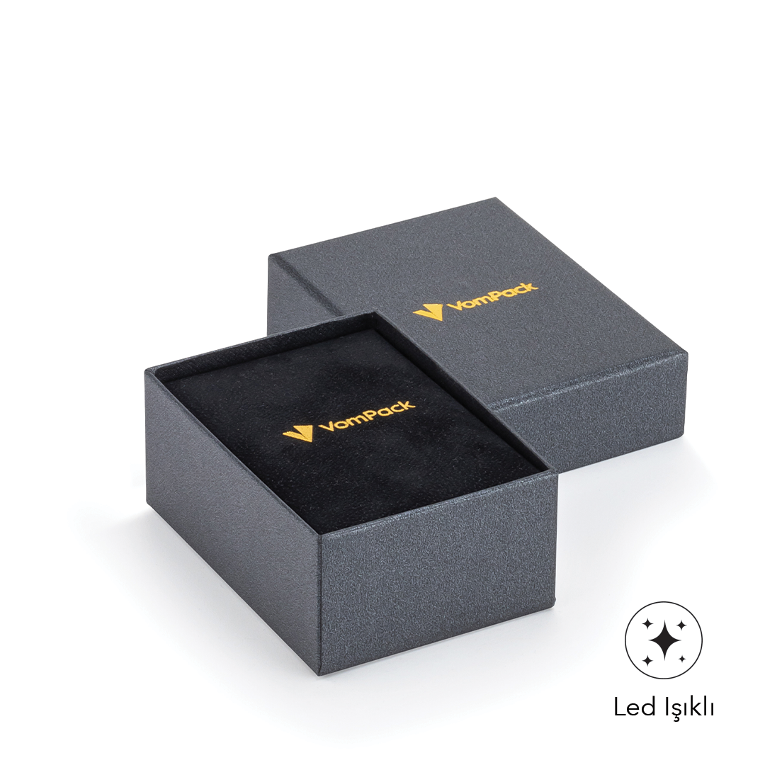 Siyah Işıklı Kolye Kutusu