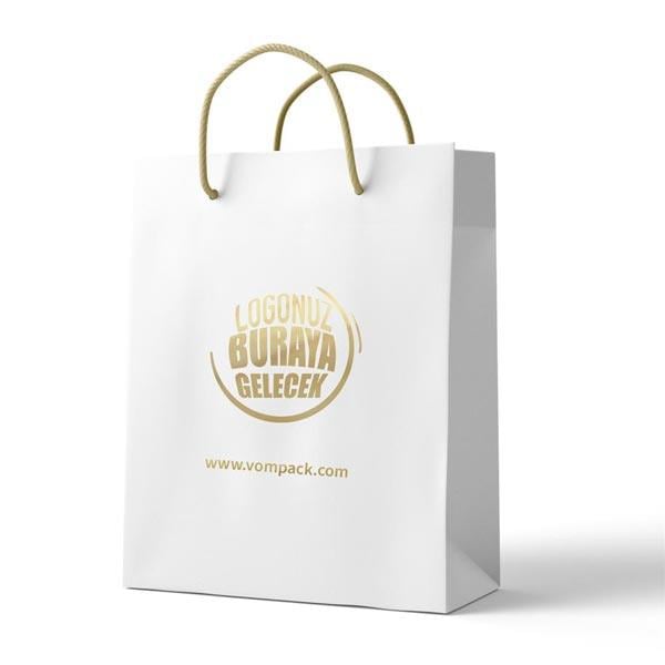 Varak Logo Baskılı Karton Çanta
