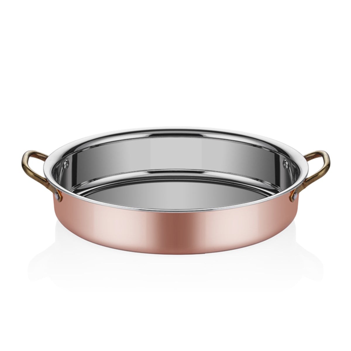 MM COPPER OVAL DEEP DISH