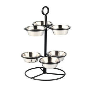 Sauce Stand with 6 Cup Holders