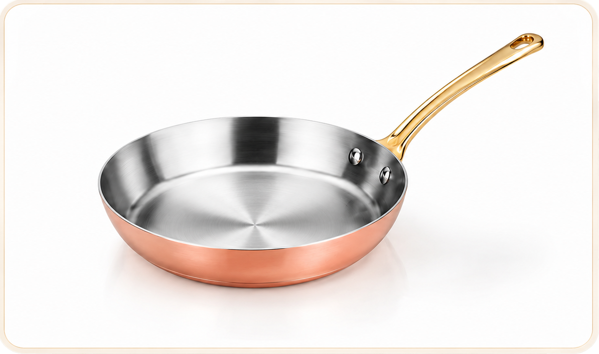 Multi Metal Copper frying pan