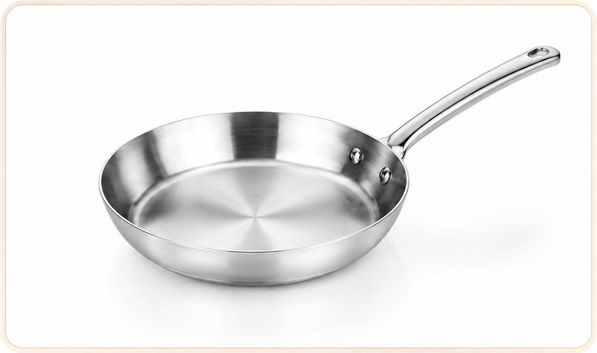 Multi Metal Steel frying pan