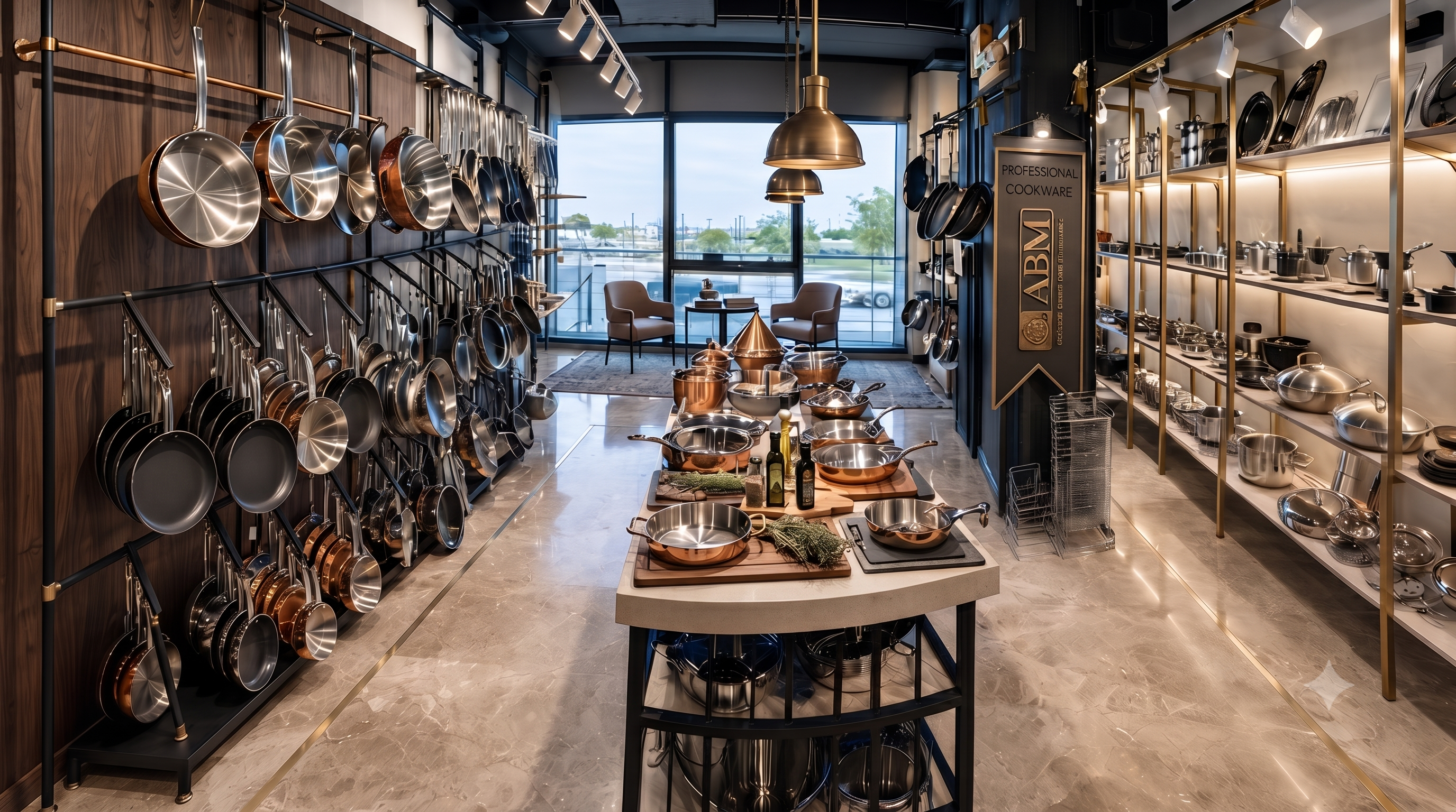 ABM Cookware profesyonel mutfak ekipmanları showroomu