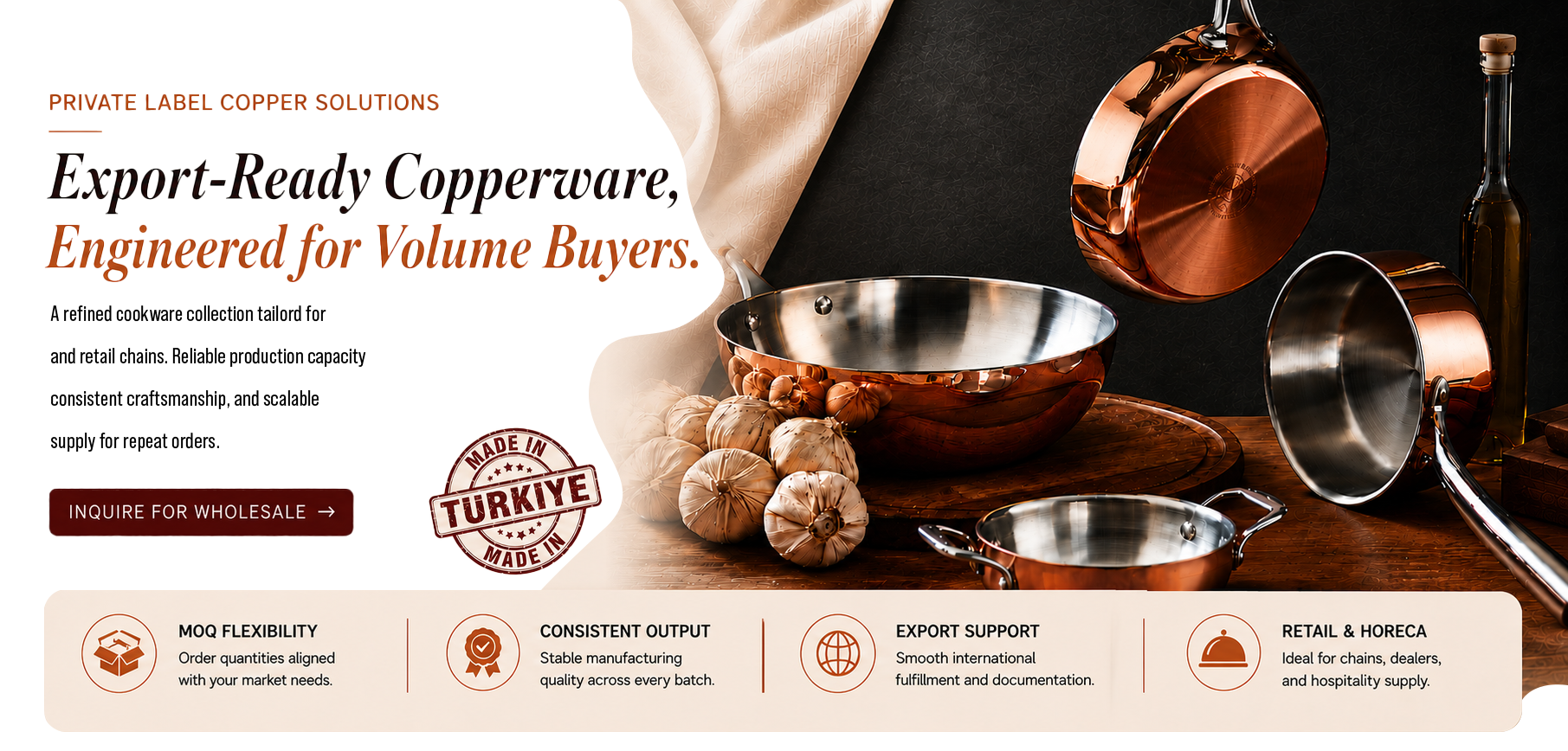Elit Multi Metal Copper Pans