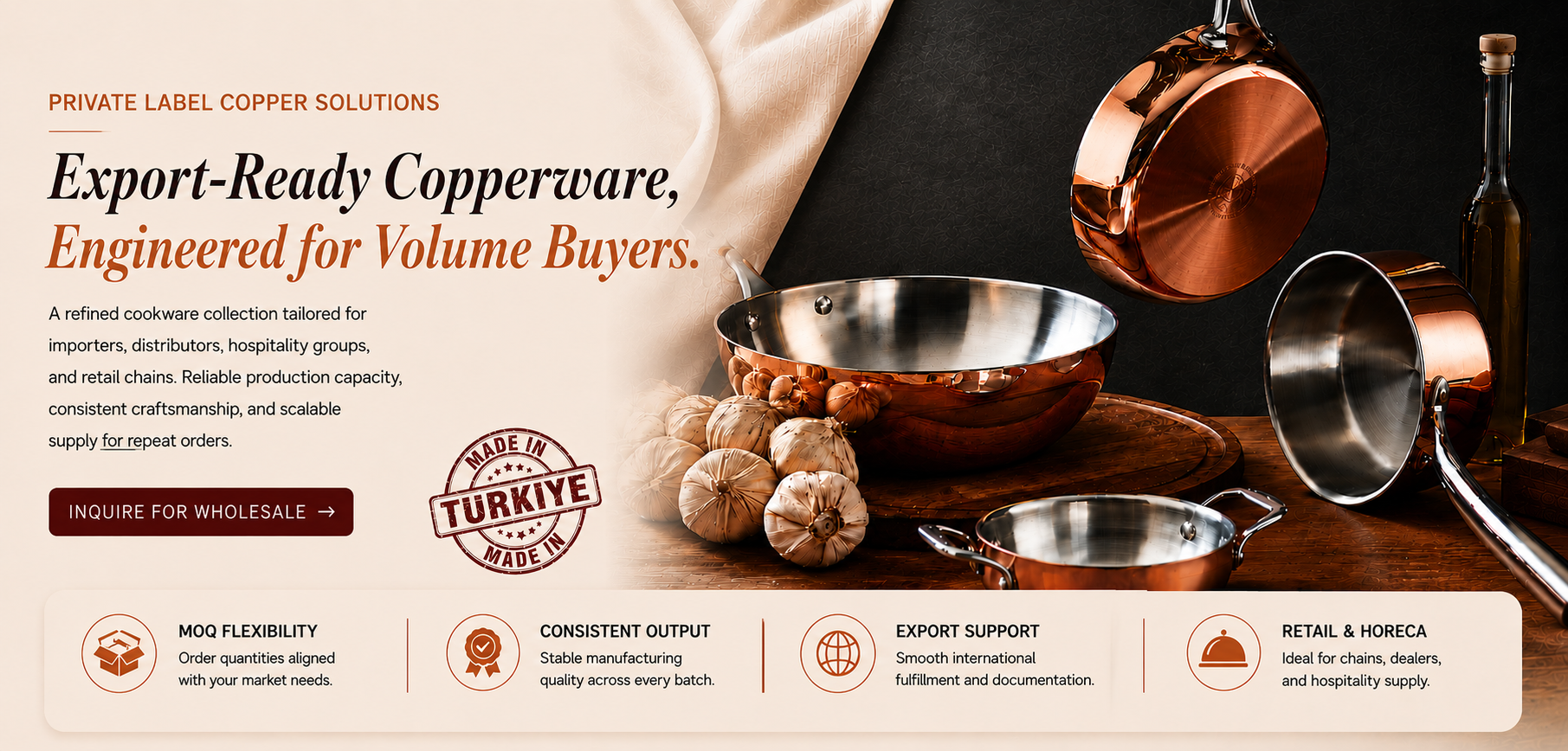 Elit Multi Metal Copper Pans