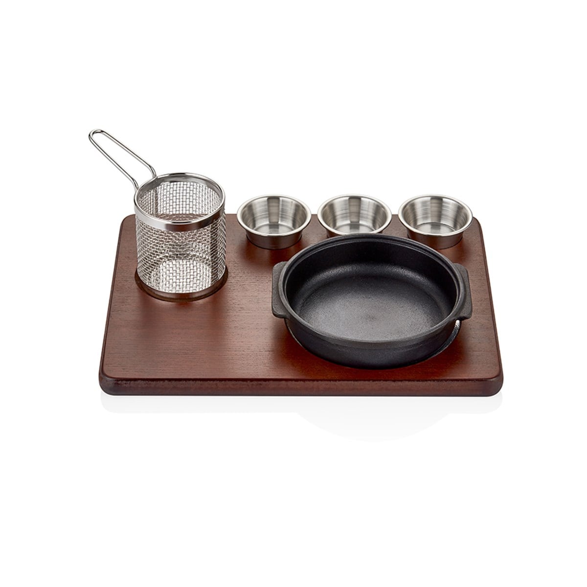 CAST IRON STEW POT SERVING SET - MDF