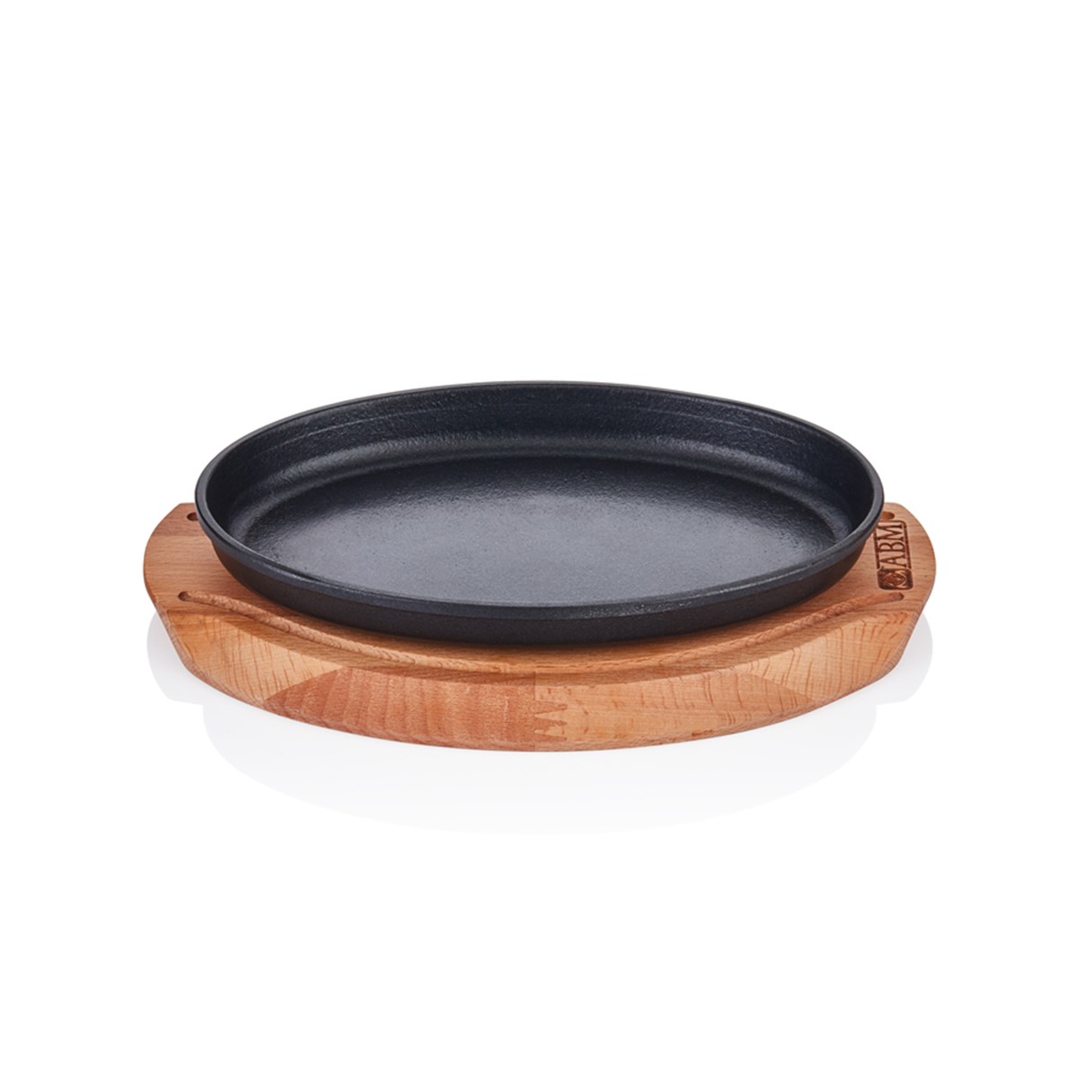 C.iron Oval Fajita 23*14cm and Trivet Set