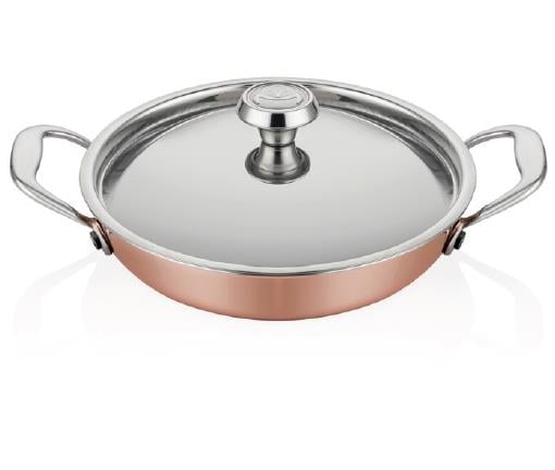 ELITE MM COPPER ROUND DISH 14CM + LID