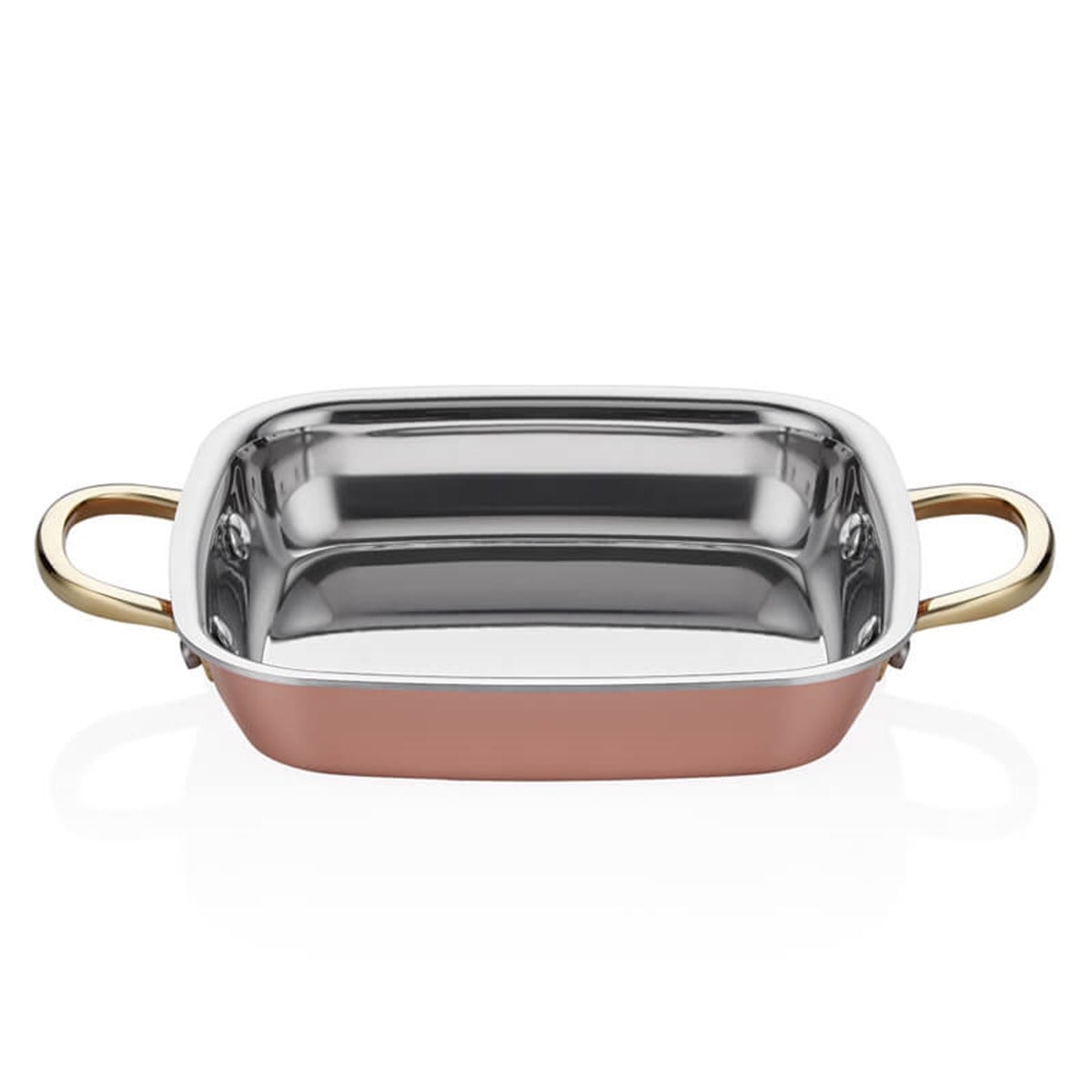 Multi Metal Copper Square Dish