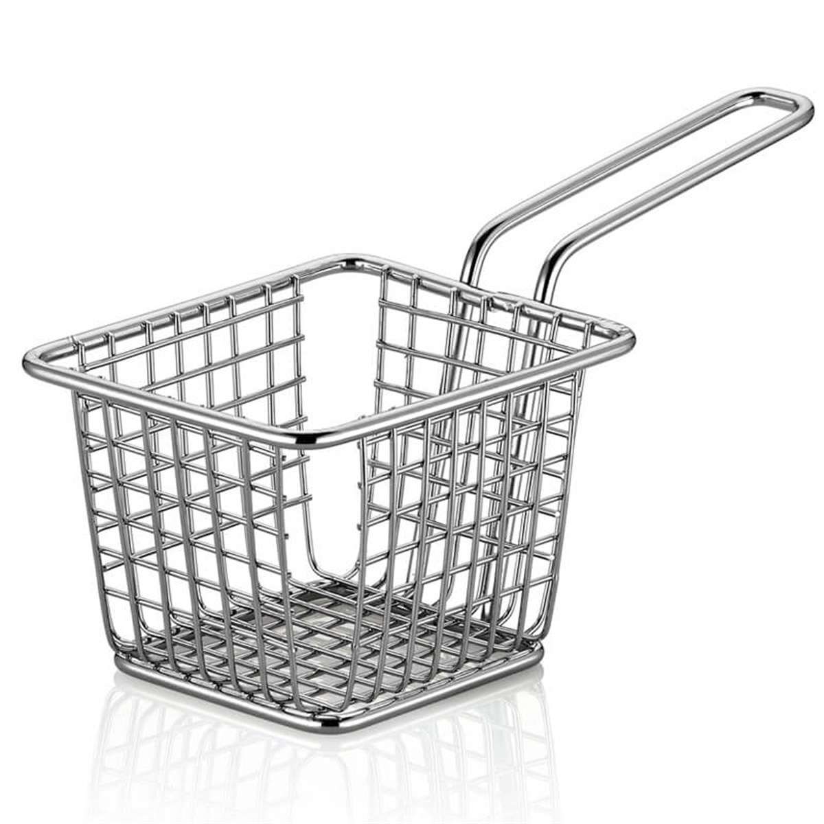 S/S Square,MINI CHIPS BASKET 10*8*7CM 