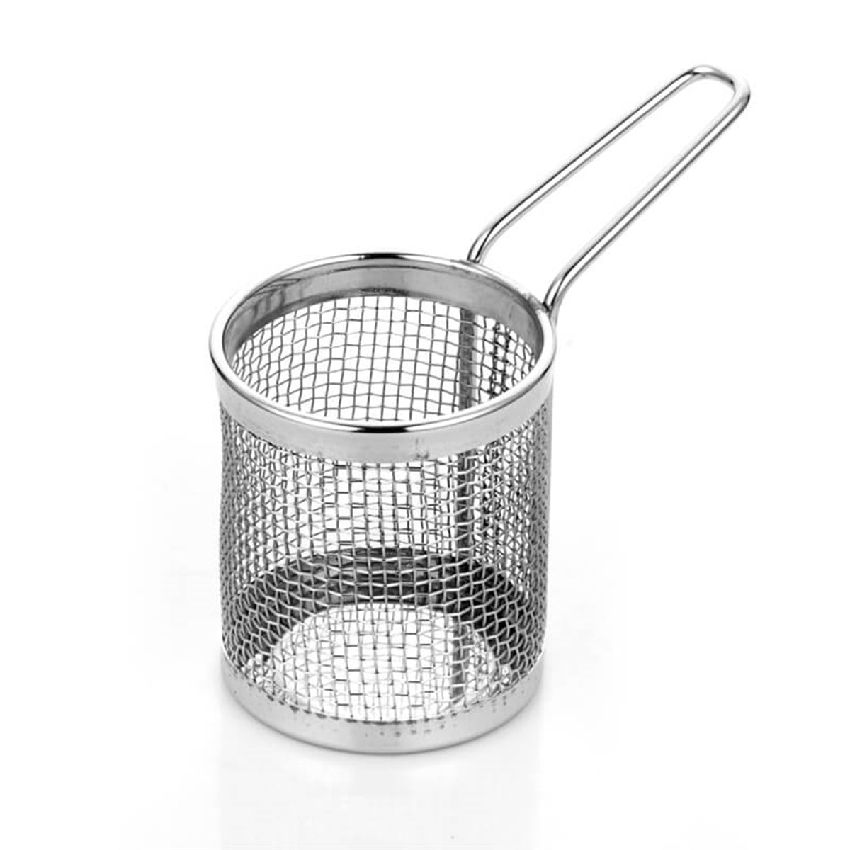 STAINLESS STEEL ROUND MINI CHIPS BASKET