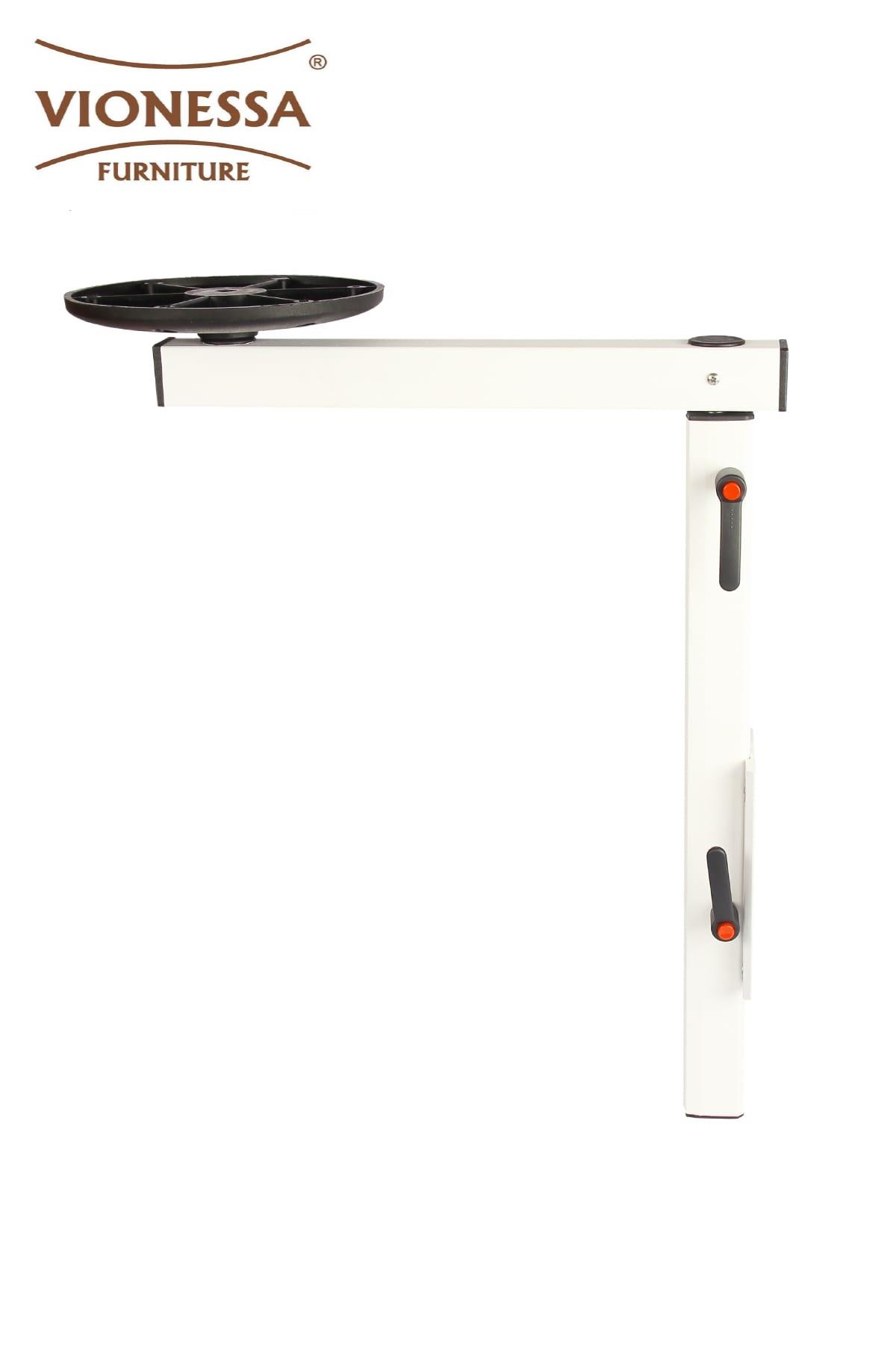 TICARIURUN-00544Vionessa Furniture, Lagun Stoper, Tekne & Karavan, Katlanır Masa Ayağı (GRİ)