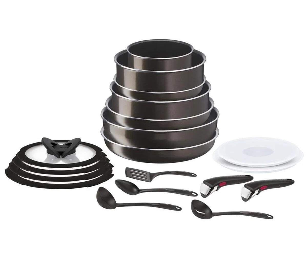 TICARIURUN-00571TEFAL INGENIO XL INTENSE TİTANYUM 2X 19 PARÇA MAXI