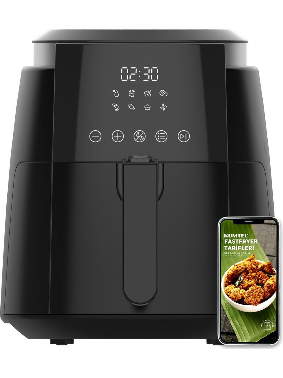 TICARIURUN-00579Kumtel Digital Fastfryer HAF-02 Airfryer 5.5 lt Yağsız Fritöz