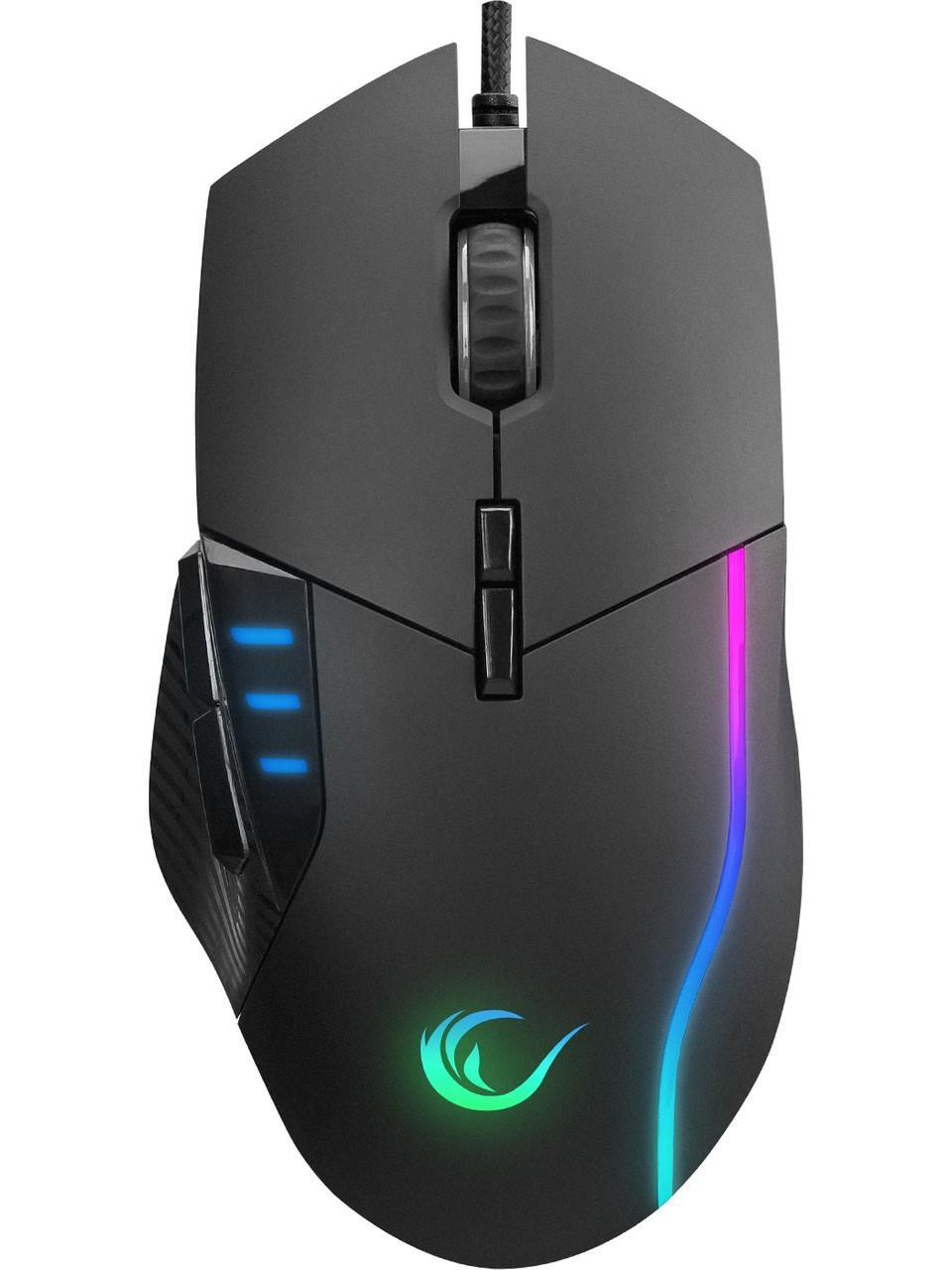 TICARIURUN-00617Rampage SMX-R83 X-FORCE RGB Makrolu Ergonomik Optik Kablolu Oyuncu Mouse