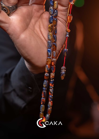 Gece Mavisi - Tesbih & Çakmak Seti