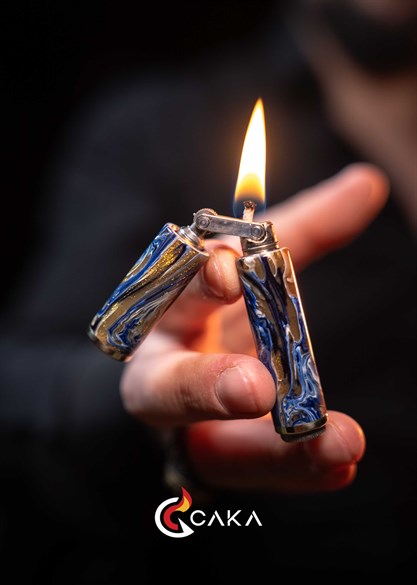 Gece Mavisi - Tesbih & Çakmak Seti