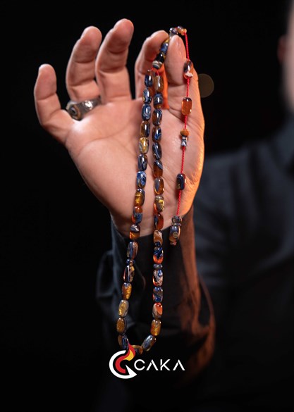 Gece Mavisi - Tesbih & Çakmak Seti