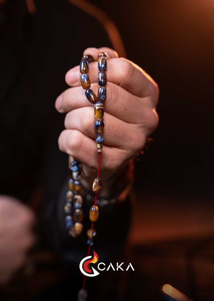 Gece Mavisi - Tesbih & Çakmak Seti