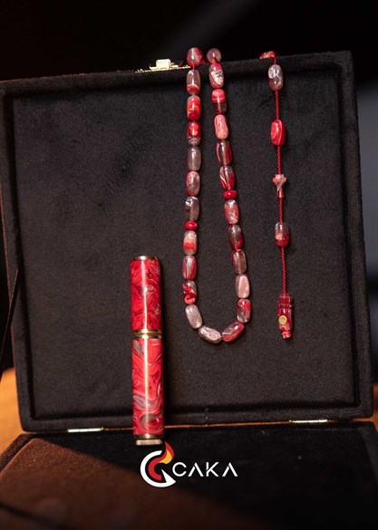 ODDKA Ruby Tesbih & Çakmak Seti
