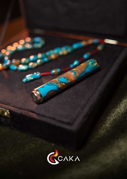 Turkuaz - Tesbih & Çakmak Seti