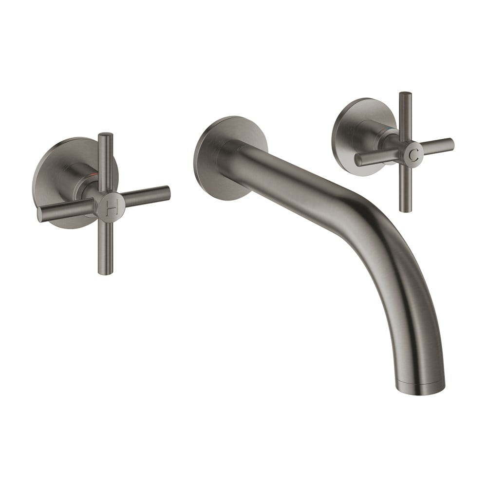 Grohe Atrio 3 Delikli Lavabo Bataryası Brushed Hard Graphite - 20164Al3