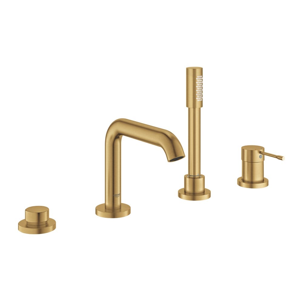 Grohe Essence Dört Delikli Küvet Bataryası Brushed Cool Sunrise - 19578Gn1