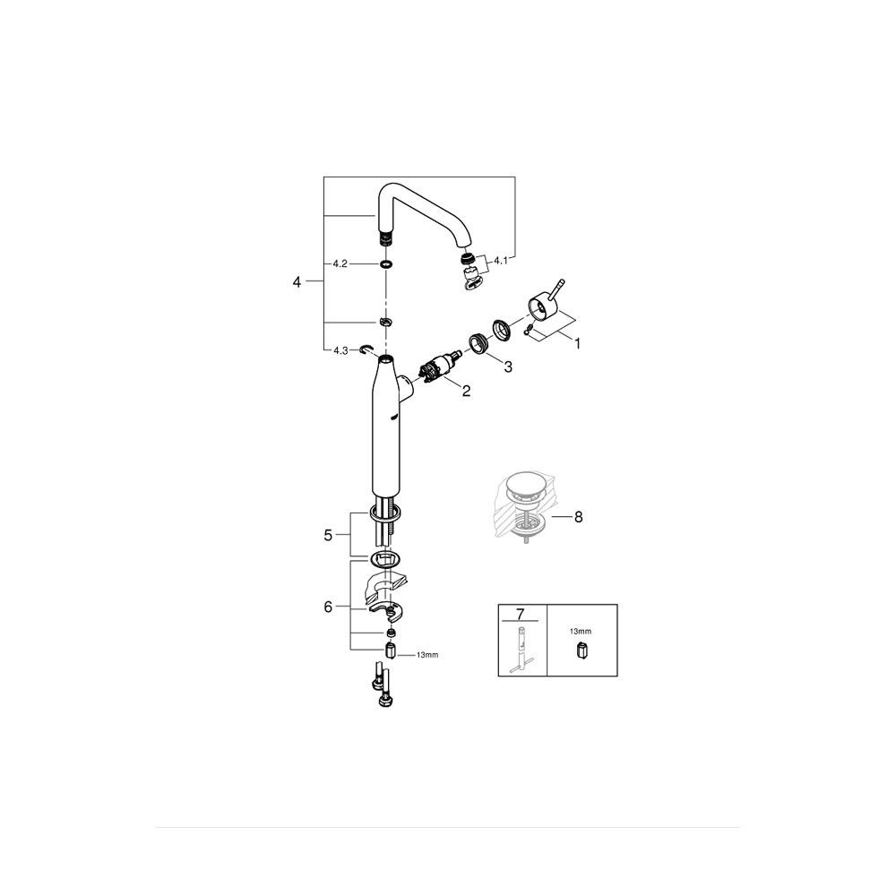 Grohe Essence Tek Kumandalı Lavabo Bataryası Xl-Boyut Brushed Warm Sunset - 32901Dl1