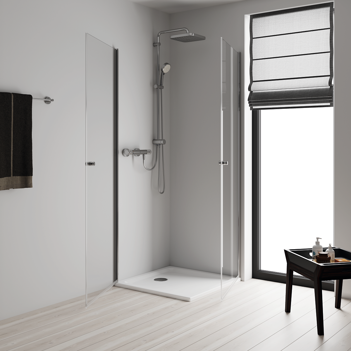 Grohe Tempesta Cosmopolitan System 250 Cube Duvar Bağlantılı Divertörlü Duş Sistemi - 26694000