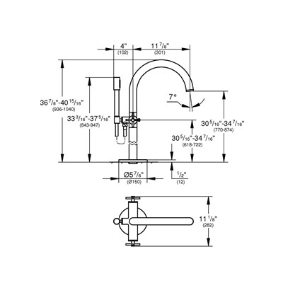 Grohe Atrio Küvet Bataryası - 25044003