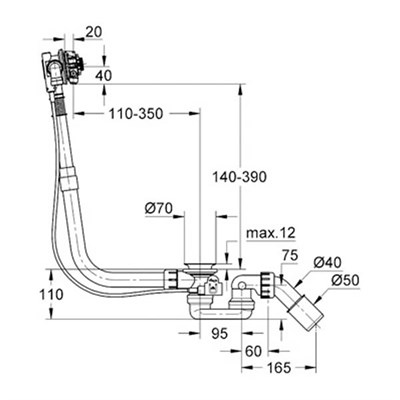 Grohe Talentofill Küvet Tropleni - 28991000