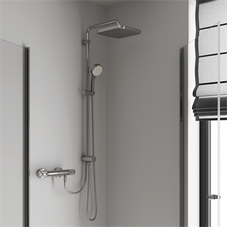 Grohe Tempesta Cosmopolitan System 250 Cube Duvar Bağlantılı Divertörlü Duş Sistemi - 26694000