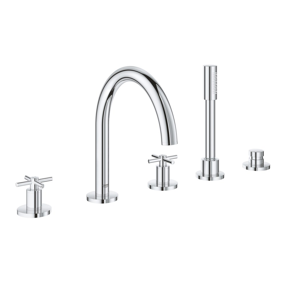 GROHE ATRİO 5 DELİKLİ KÜVET BATARYASI KROM