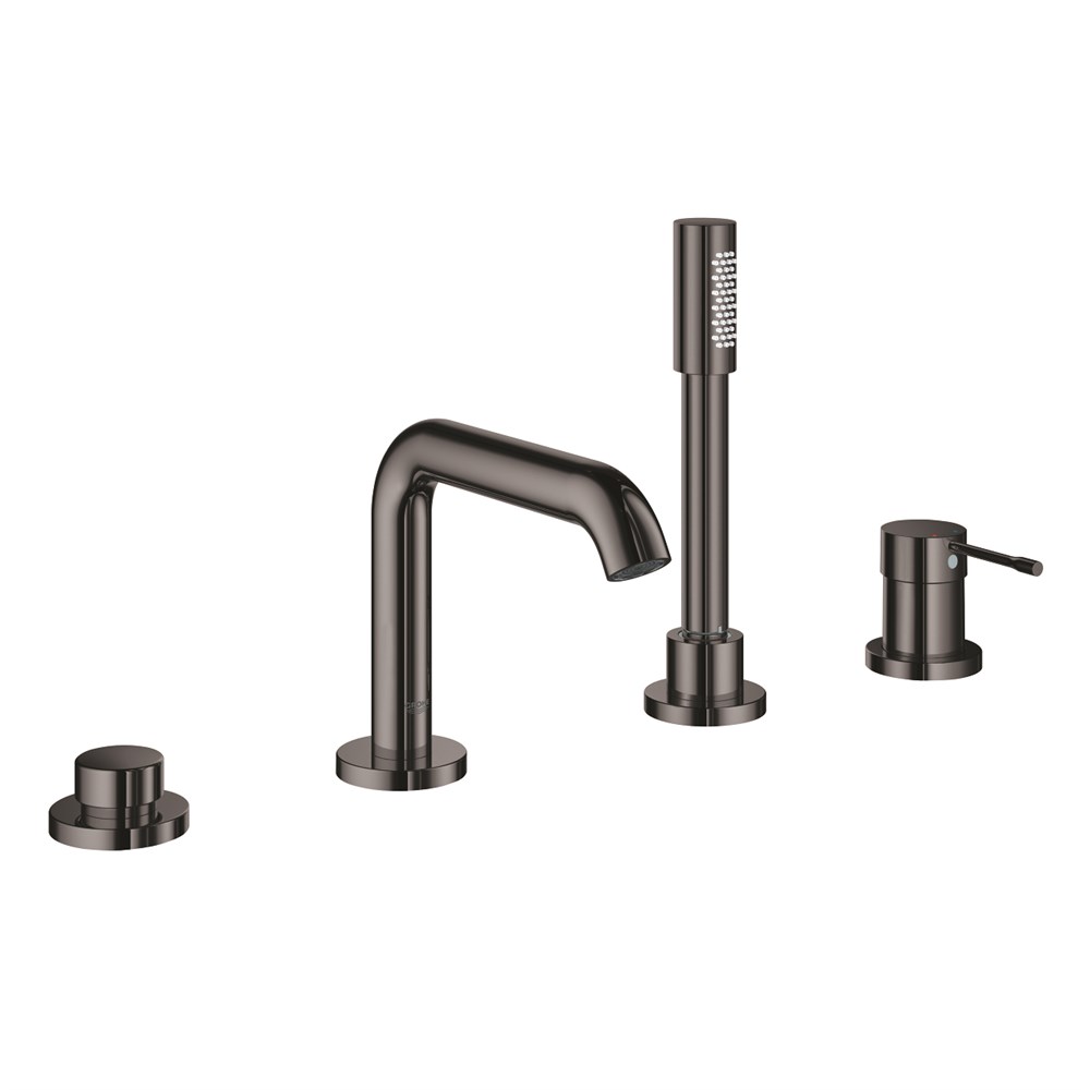GROHE ESSENCE DÖRT DELİKLİ KÜVET BATARYASI HARD GRAPHİTE