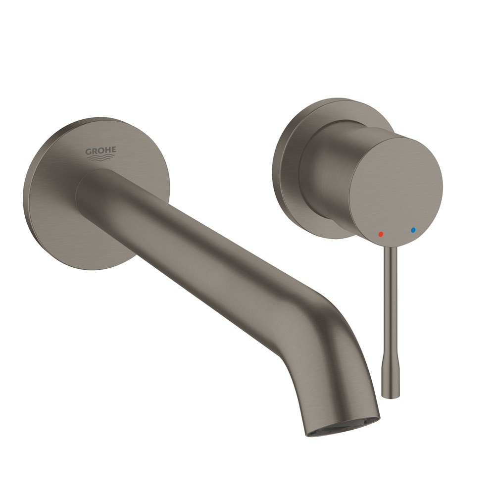 GROHE ESSENCE İKİ DELİKLİ LAVABO BATARYASI L-BOYUT BRUSHED HARD GRAPHİTE