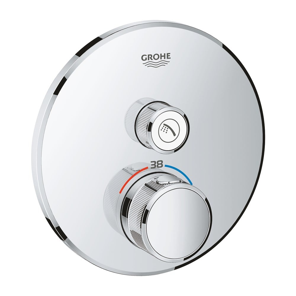 GROHE GROHTHERM SMARTCONTROL TEK VALFLİ ANKASTRE TERMOSTATİK DUŞ BATARYASI 