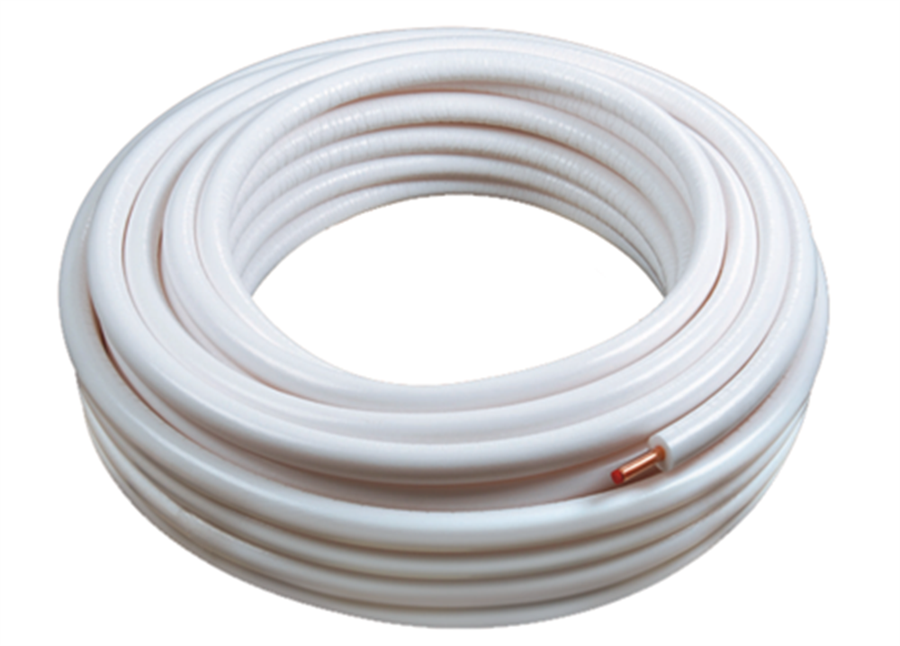 MATE BEYAZ 13 mm İZOLASYONLU BAKIR BORU 1/2*0.90 mm Vrv