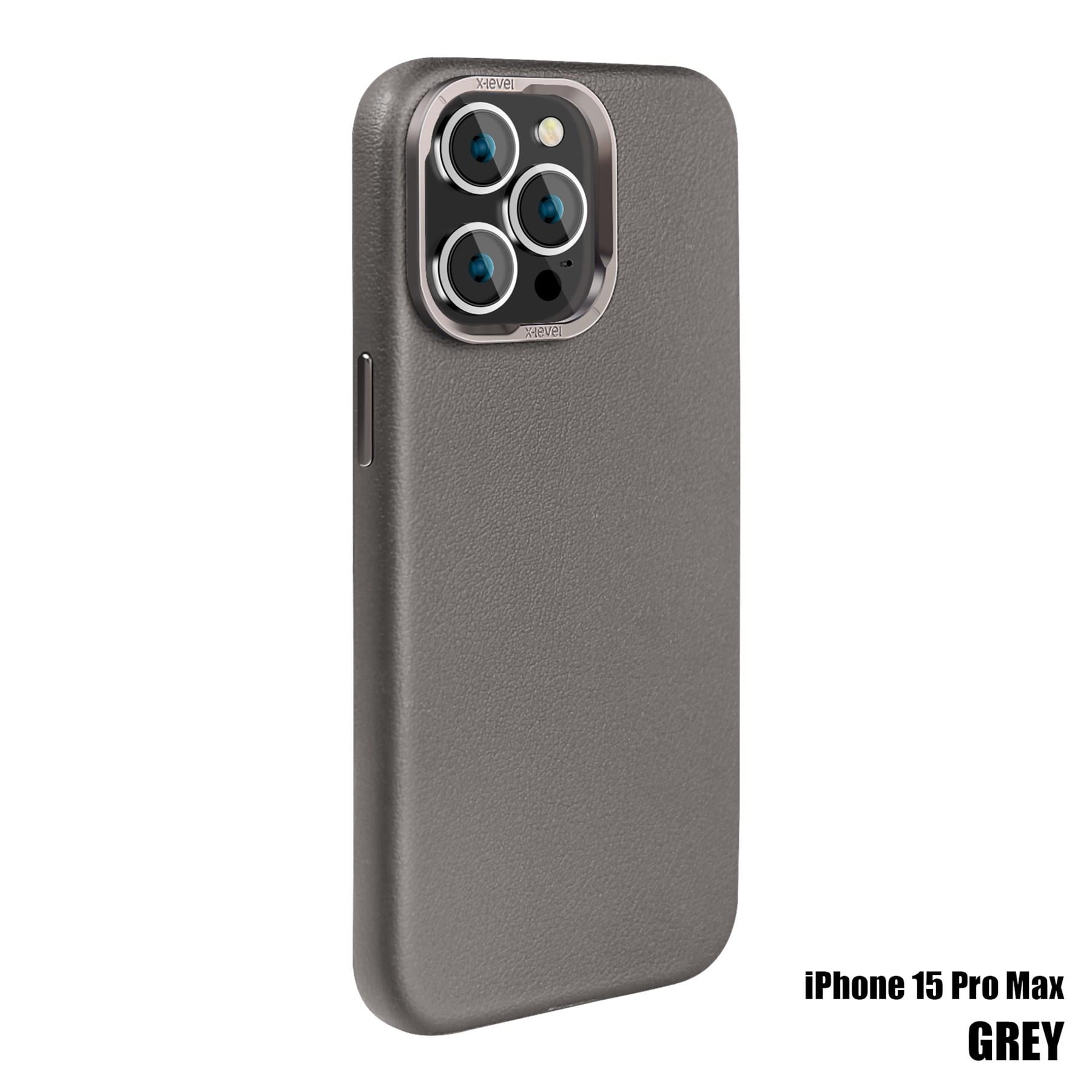 iP 15 Pro Max Magnet Better Enjoyment Kılıf Gri Xlevel