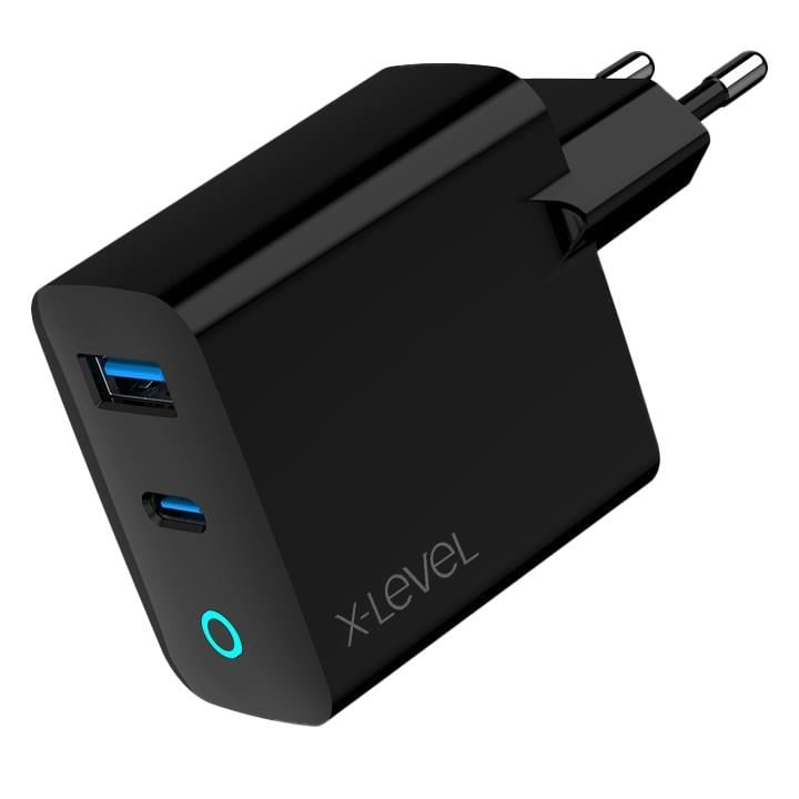 X-LEVEL XC4042 X-ChargerSuperbMax GAN 45Watt Ultra Hızlı Çift Çıkış Şarj Adaptörü